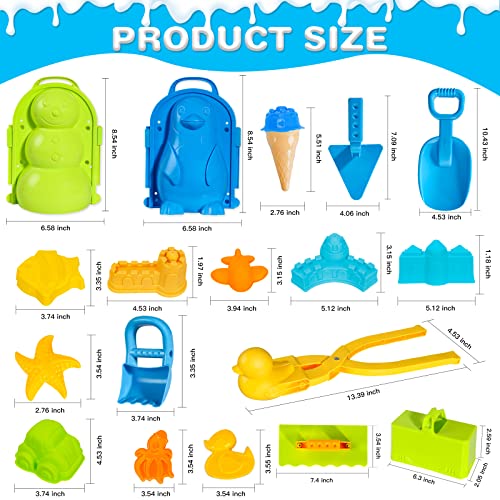 25 Pcs Winter Snowball Tool Kit with Handle D976951