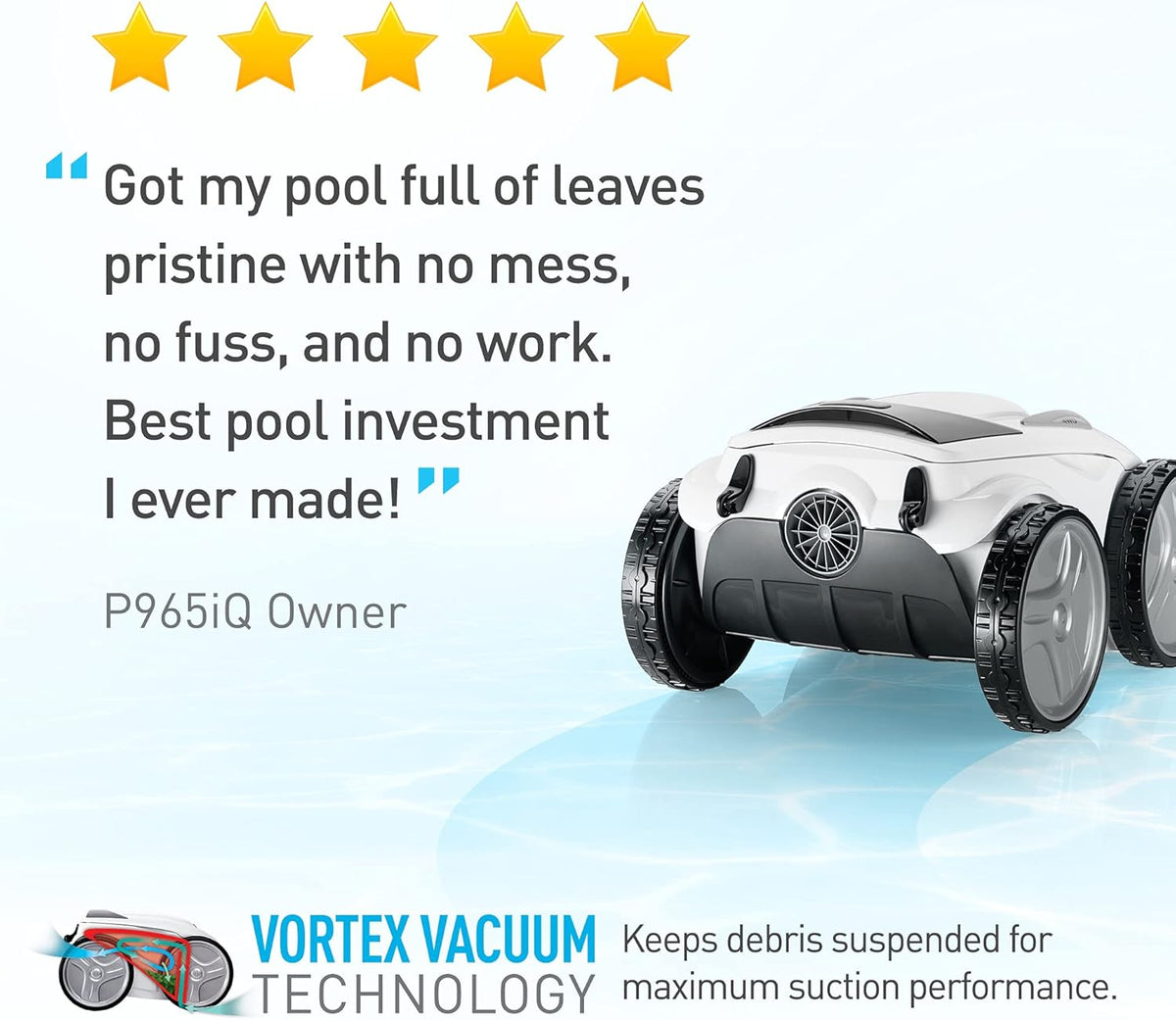 Automatic Robotic Pool Cleaner for InGround Pools up to 60ft I291962