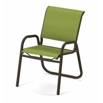 Stacking Patio Dining Chair Textured Beachwood Lime N9500