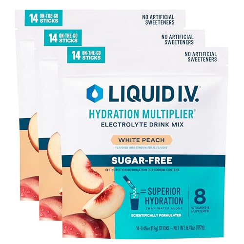White Peach Hydration Powder Packets, 14 Servings X98366