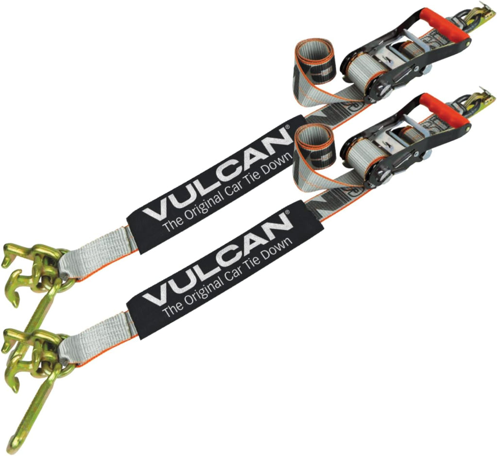 96 Inch 2 Pack Car Tie Down with Frame Hook Cluster Q6789