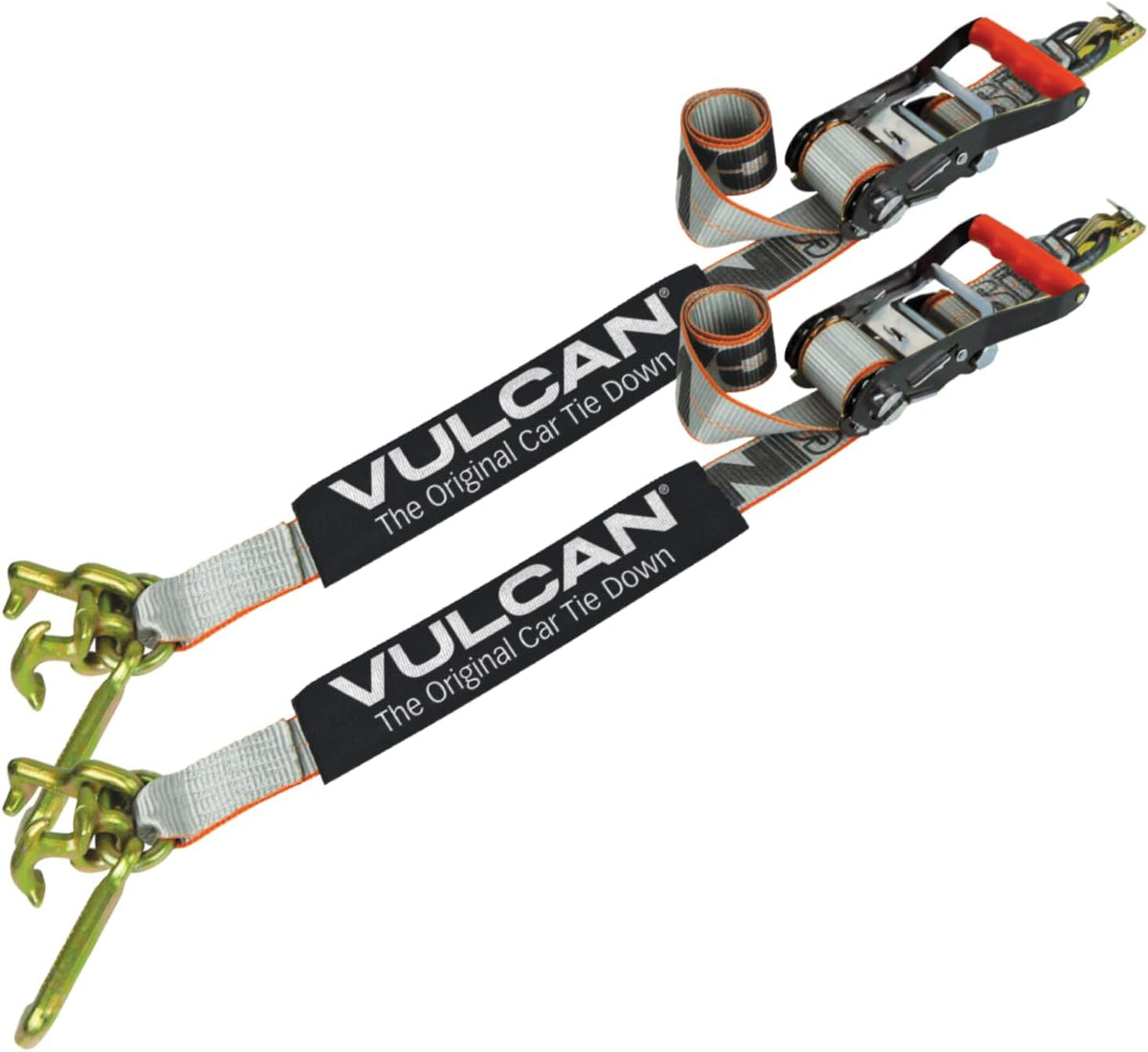 96 Inch 2 Pack Car Tie Down with Frame Hook Cluster Q6789