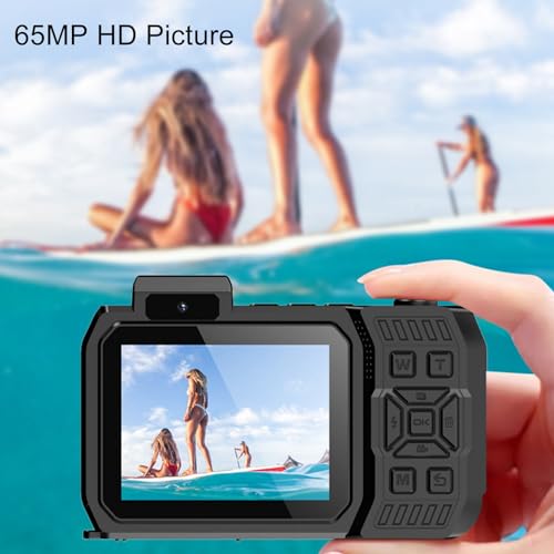 65MP 4K HD Waterproof Action Camera with Dual Screen R461