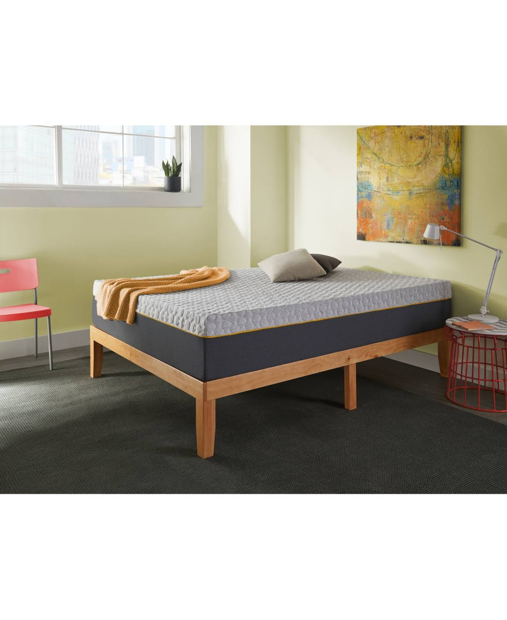 Twin XL Hybrid Memory Foam Spring Medium Plush Mattress F352358