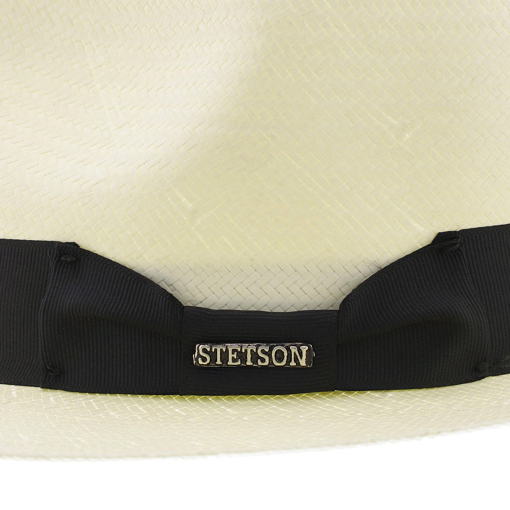 Natural Straw Shantung Fedora Hat J72483
