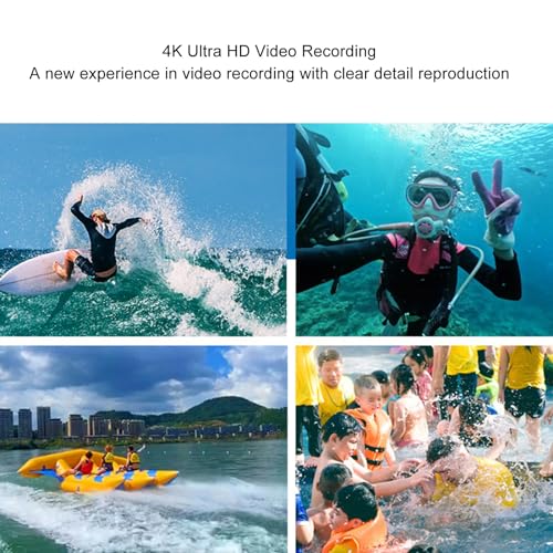 65MP 4K HD Waterproof Action Camera with Dual Screen R461