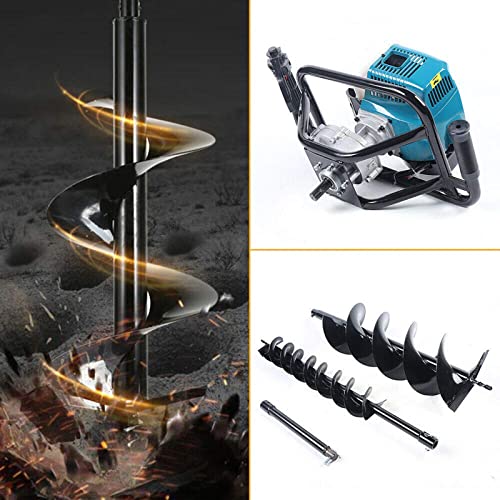 52cc Gas Powered Earth Auger Post Hole Digger Borer Fence Ground Drill 4inch 6inch 8inch Bits W990