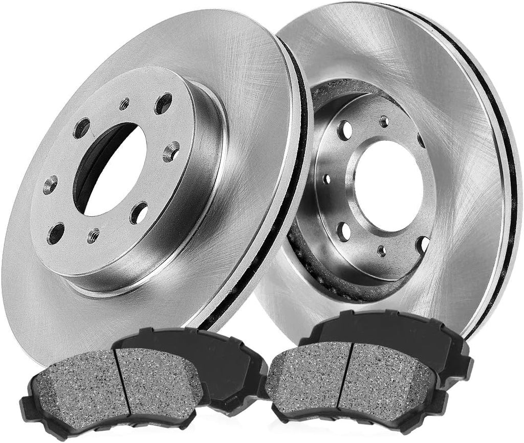 255 mm 4 Lug Brake Disc Rotors + Metallic Brake Pads A7024