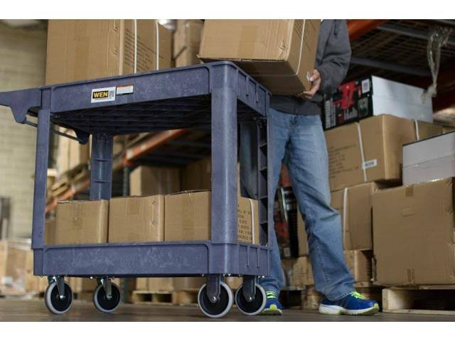 500 Pound Polypropylene Rolling Cart Y697147