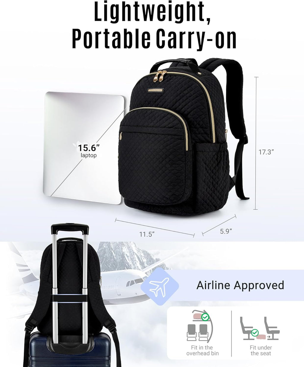 17.3 inch Rolling Laptop Bag N784