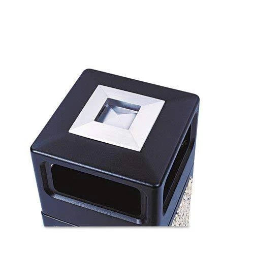 Black 15-Gallon Panel Trash Can Y787044