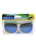 Blue Rectangle Clip-On Sunglasses Q82072