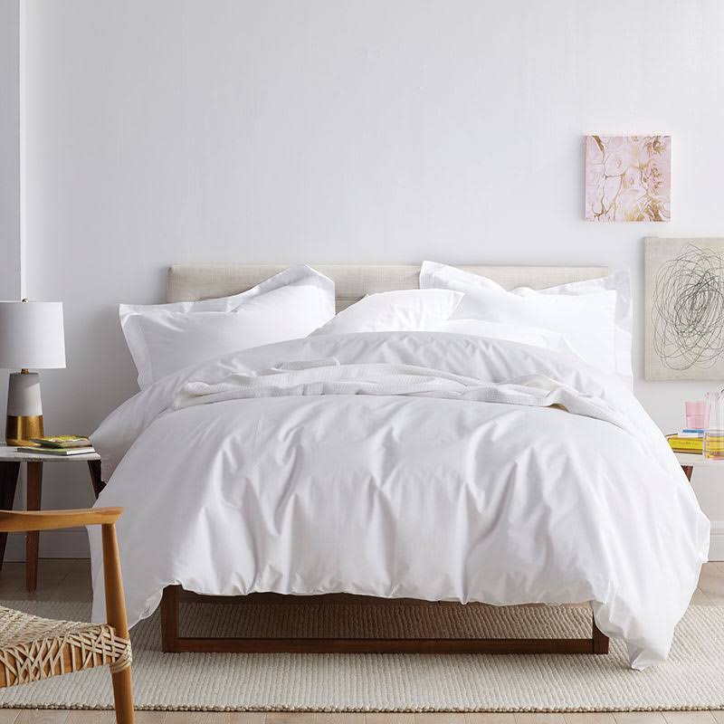 Graphite 300-Thread Count Cotton Percale King Fitted Sheet J77709