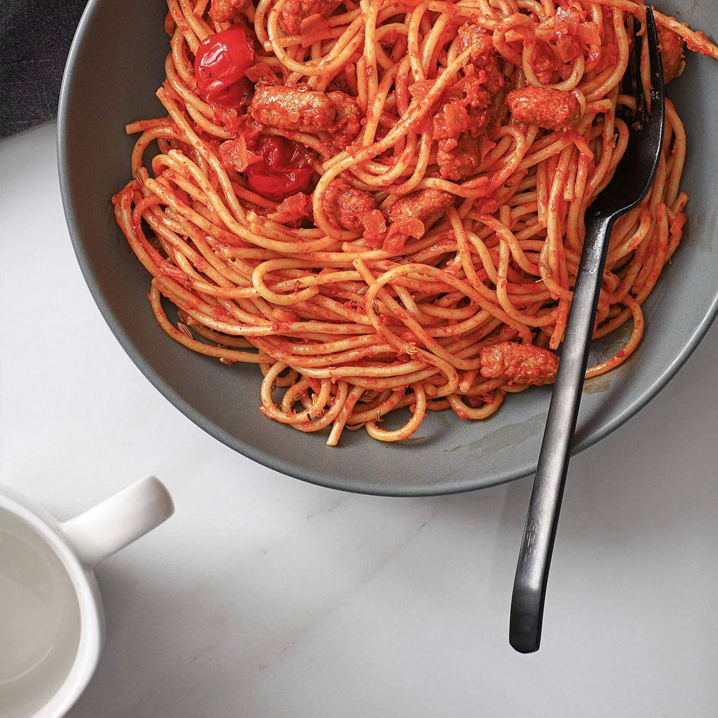 Pasta Bowls Set of 6, Ceramic Soup Bowls 30 Ounces, Grey Matte P4719
