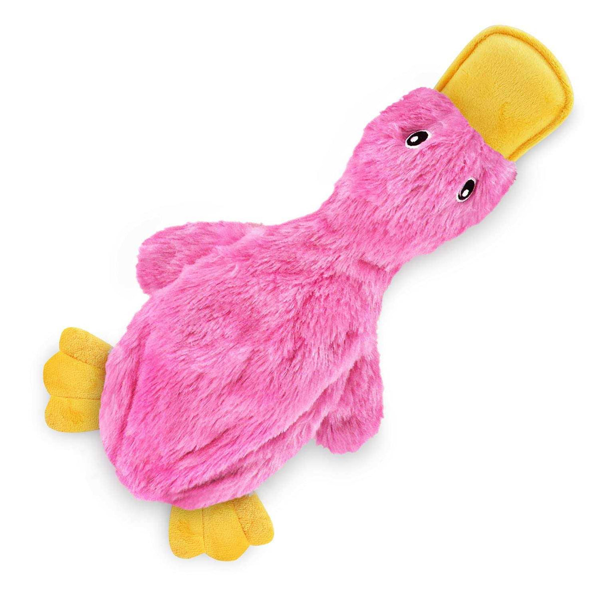 Crinkle Dog Toy No Stuffing Duck with Soft Squeaker I978