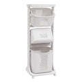 3-Tier Laundry Hamper Sorter Rolling Cart K1498