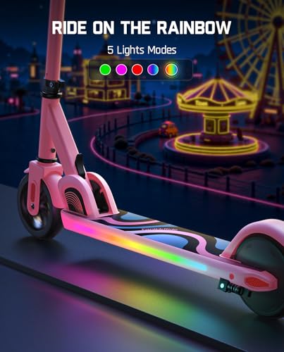 Electric Scooter, Adjustable Handlebar Height, 5 Miles Range, 3 Speed Mode B8510