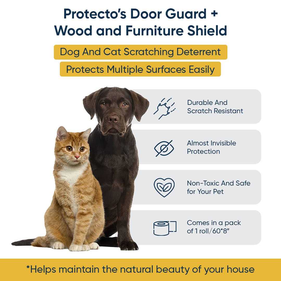 Pet Scratch Protector Door Guard Wood Furniture Shield X240
