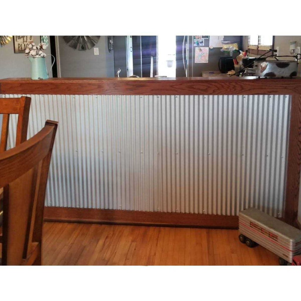 Corrugated Metal Wainscoting Panels F7752