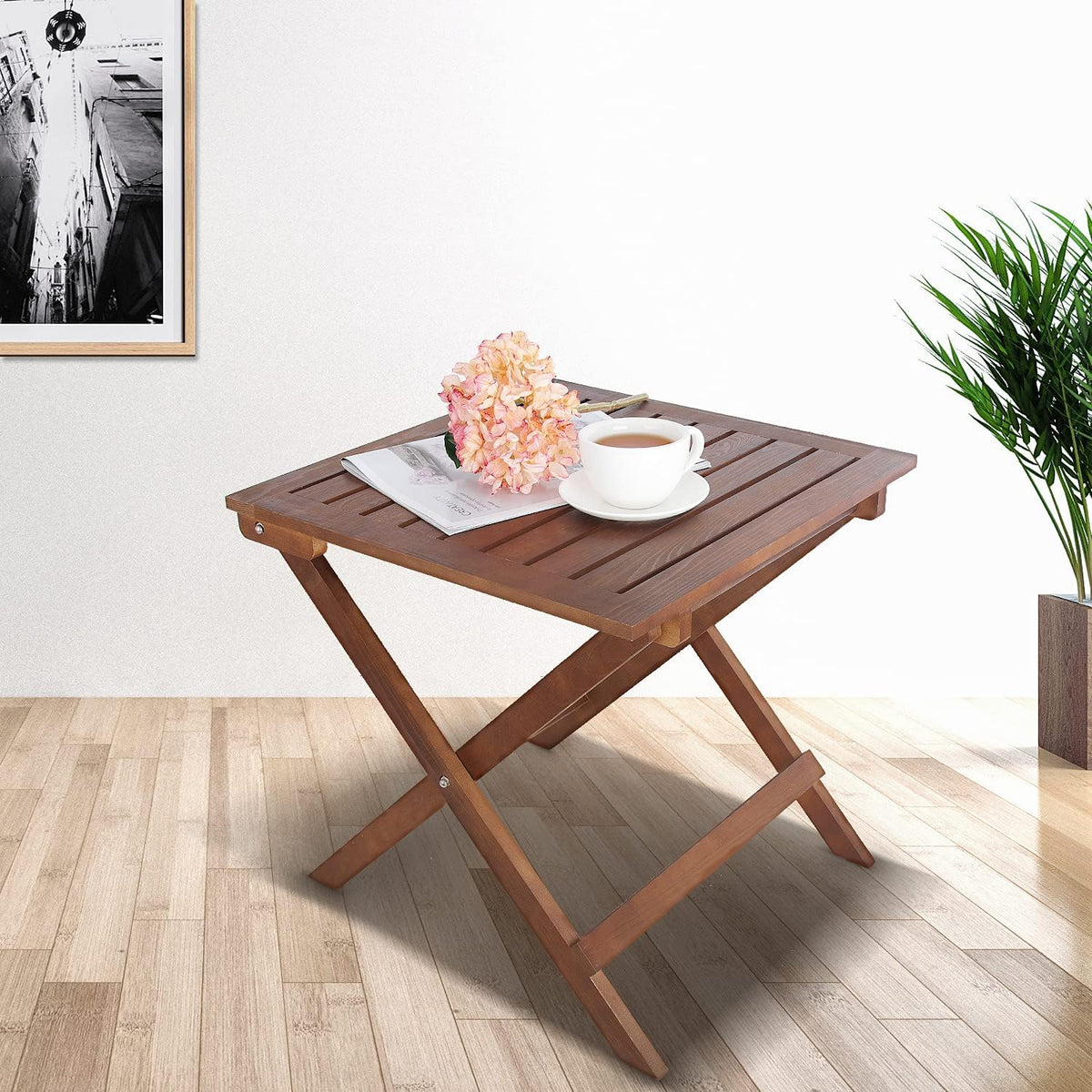 Wooden Folding Square Coffee Side Table E941506
