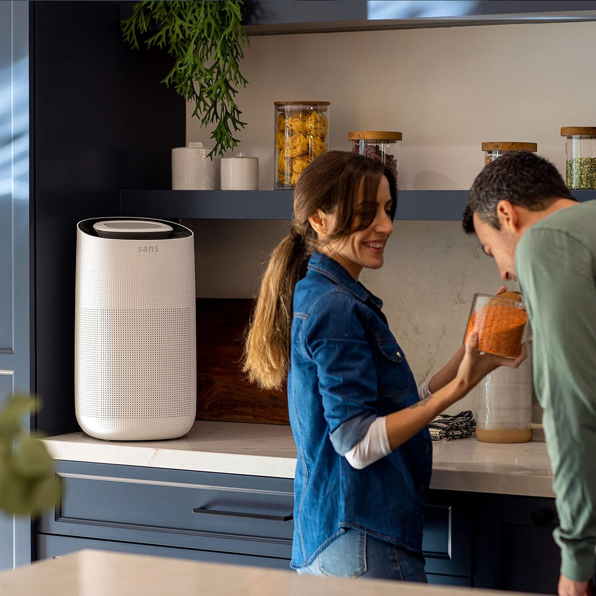 HEPA 13 Air Purifier with Pre-Filter, Activated Carbon, and UV-C Light E384820