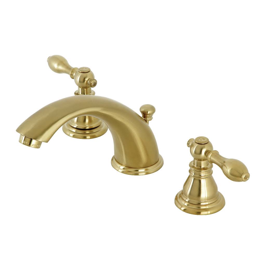 Widespread Bathroom Faucet with Pop-Up Brushed Brass H21863