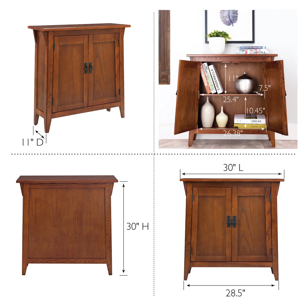 Solid Wood Hall Stand, Rich Russet Finish H20214