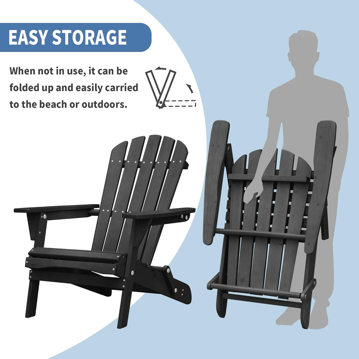 Wood Adirondack Chair J9481