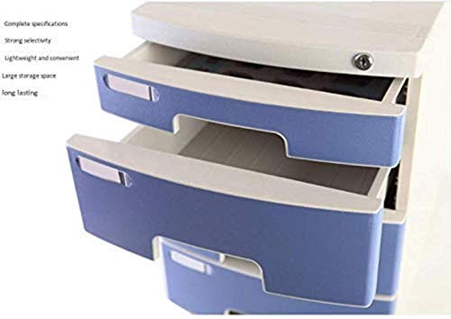 3 Layers A4 Plastic Storage Cabinet with Lock Q496069