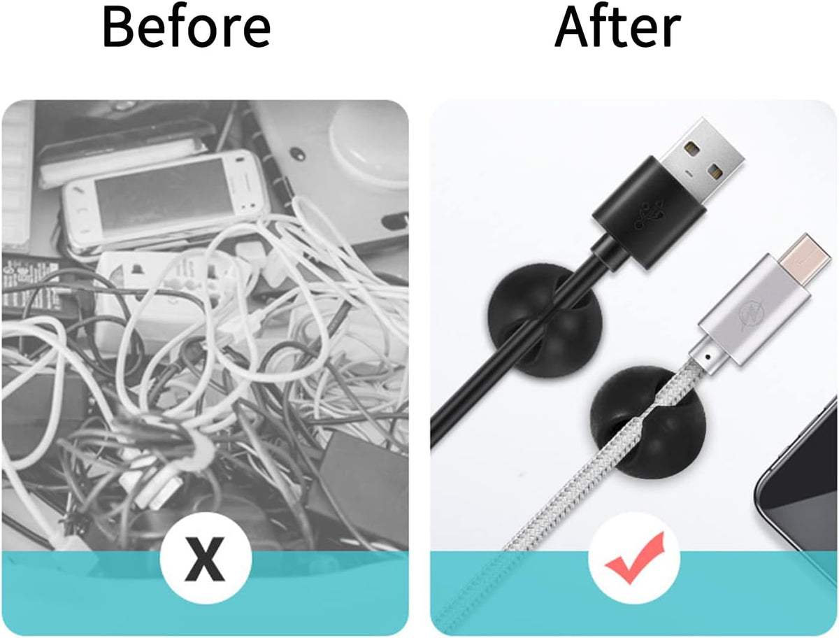 Cord Management Kit 76pcs Cable Ties and Holders K808