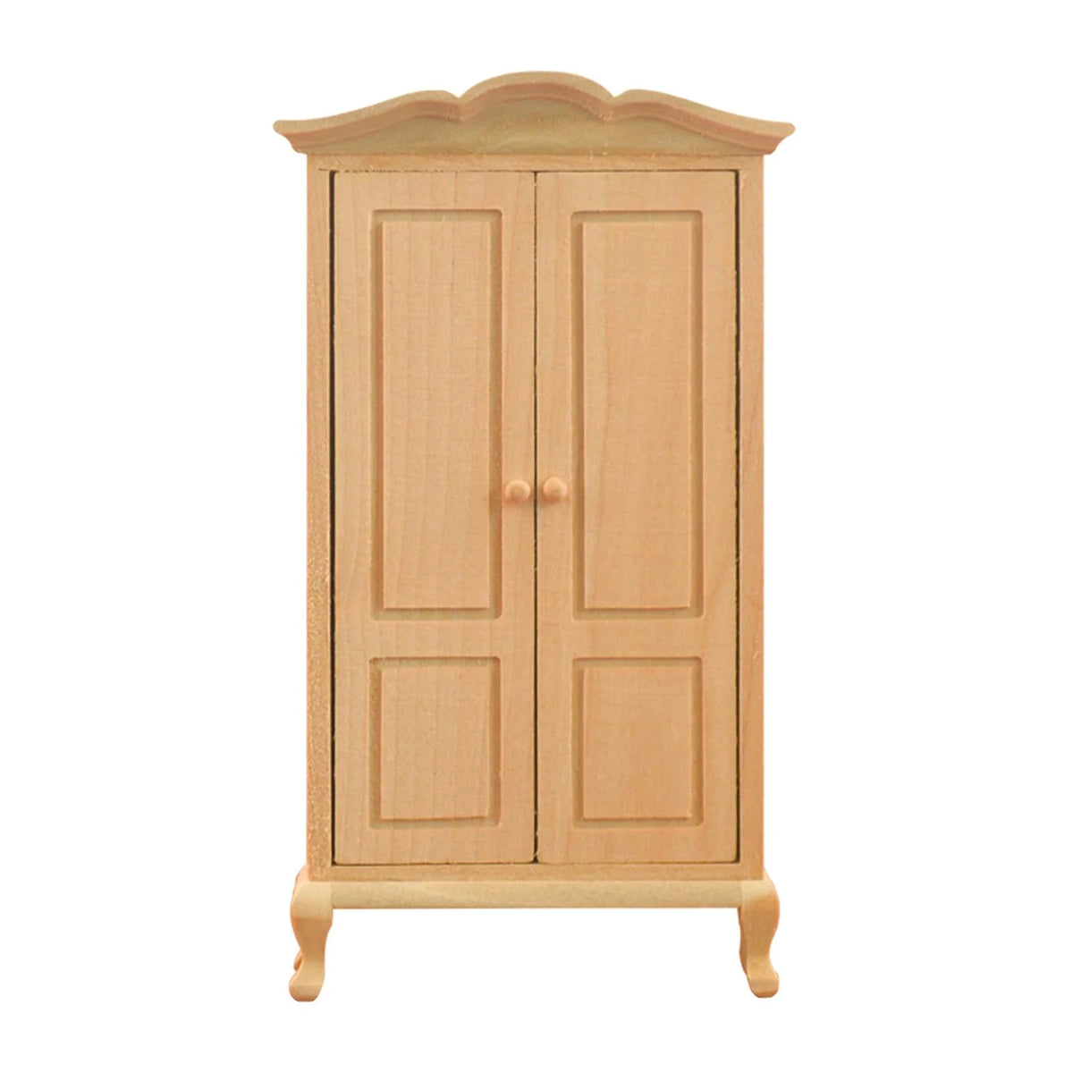 Vintage 2 Doors Wardrobe Dollhouse Furniture Miniature Model S36175