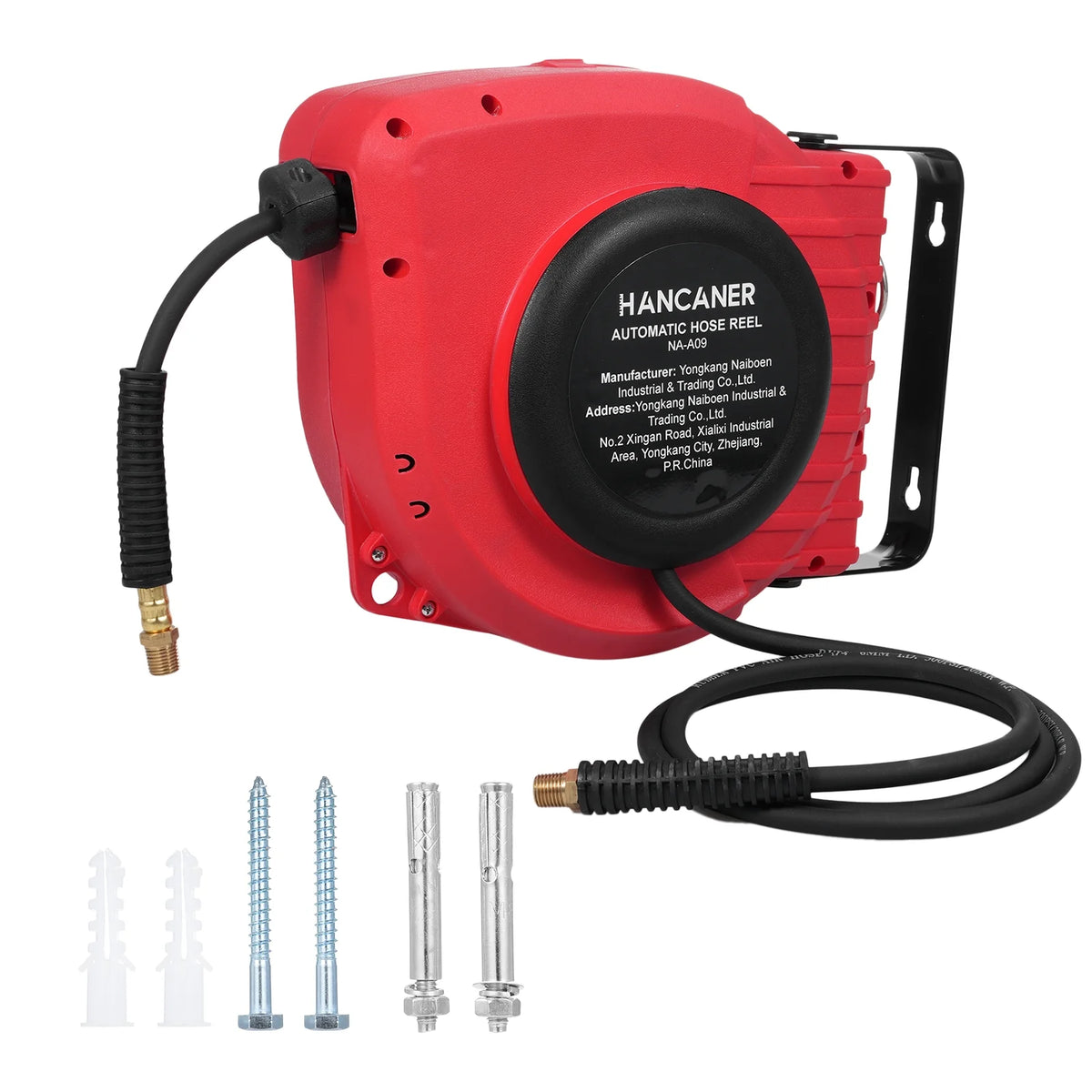 50ft Compressed Air Hose Reel with 180° Swivel J664
