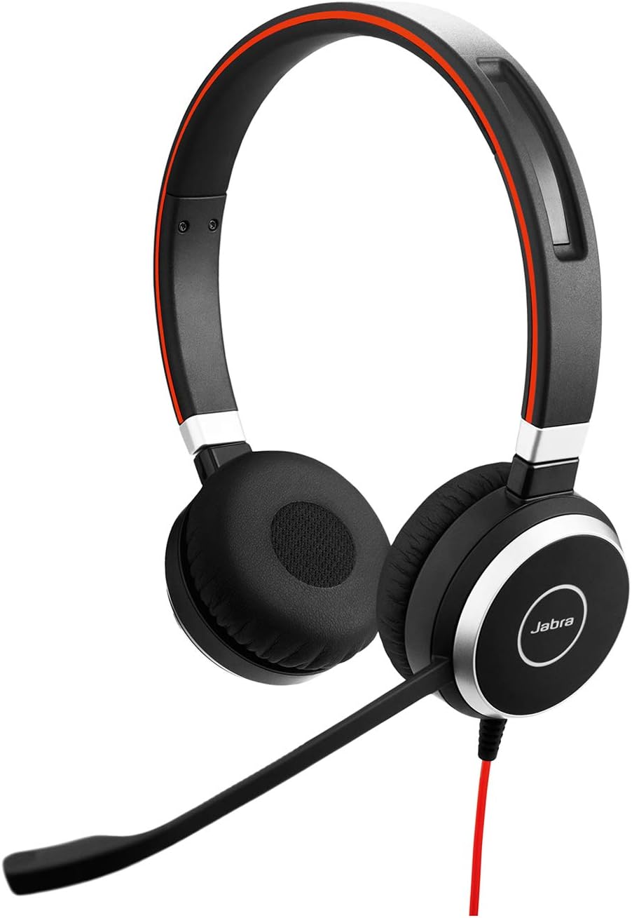 Jabra Evolve 40 Professional Wired Headset, Stereo, 3.5mm Jack/USB Connection G113974
