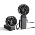 Handheld Fan High-Power Motor LED Display 5000mAh Rechargeable Foldable Black V440