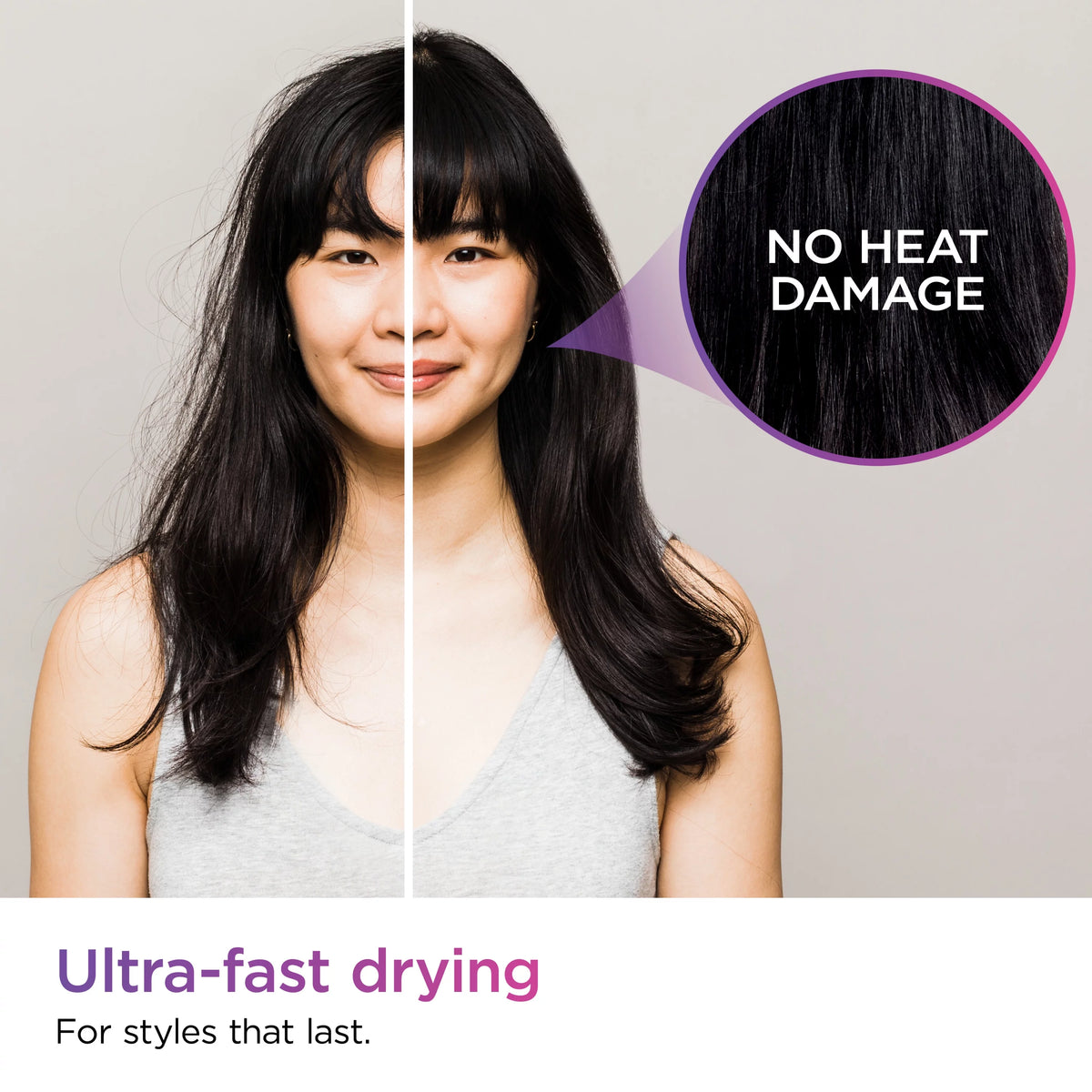 Fast-Drying Ionic Hair Blow Dryer with Concentrator Attachment E479253