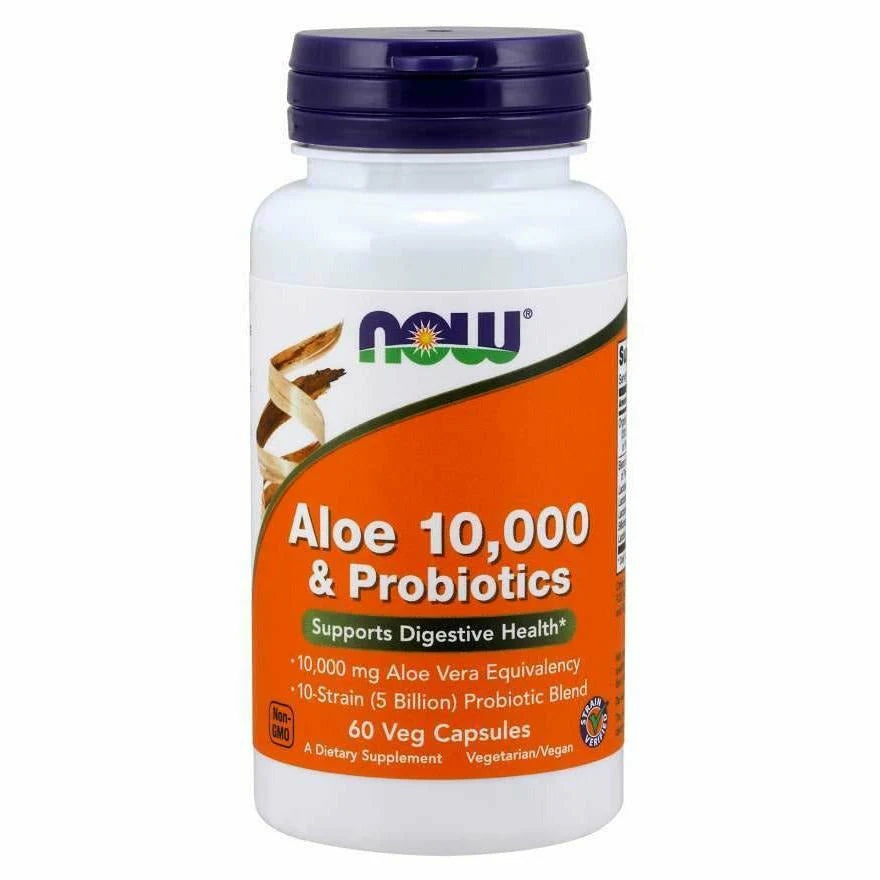Aloe 10,000 & Probiotics 60 vegcaps M387