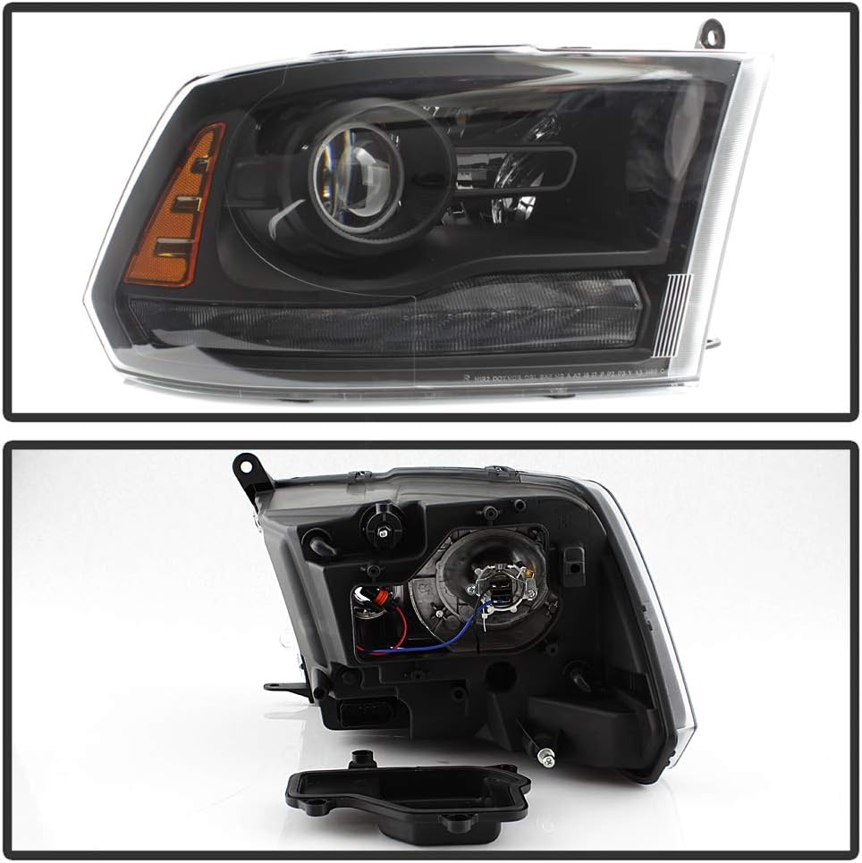 White LED DRL Headlights Assembly H759