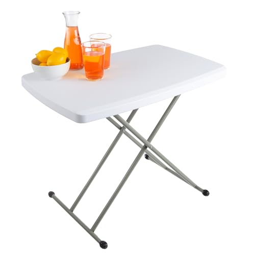 White Lightweight Portable Folding Table X544