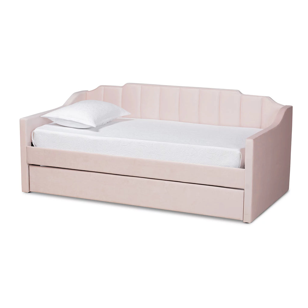 Pink Twin Daybed with Trundle K371
