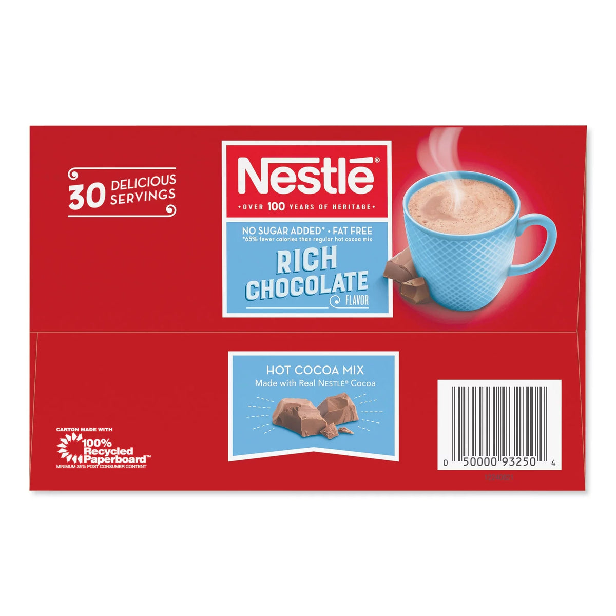 Hot Cocoa Mix Envelopes, Rich Chocolate, 0.28 oz Packet, 30/Box D350