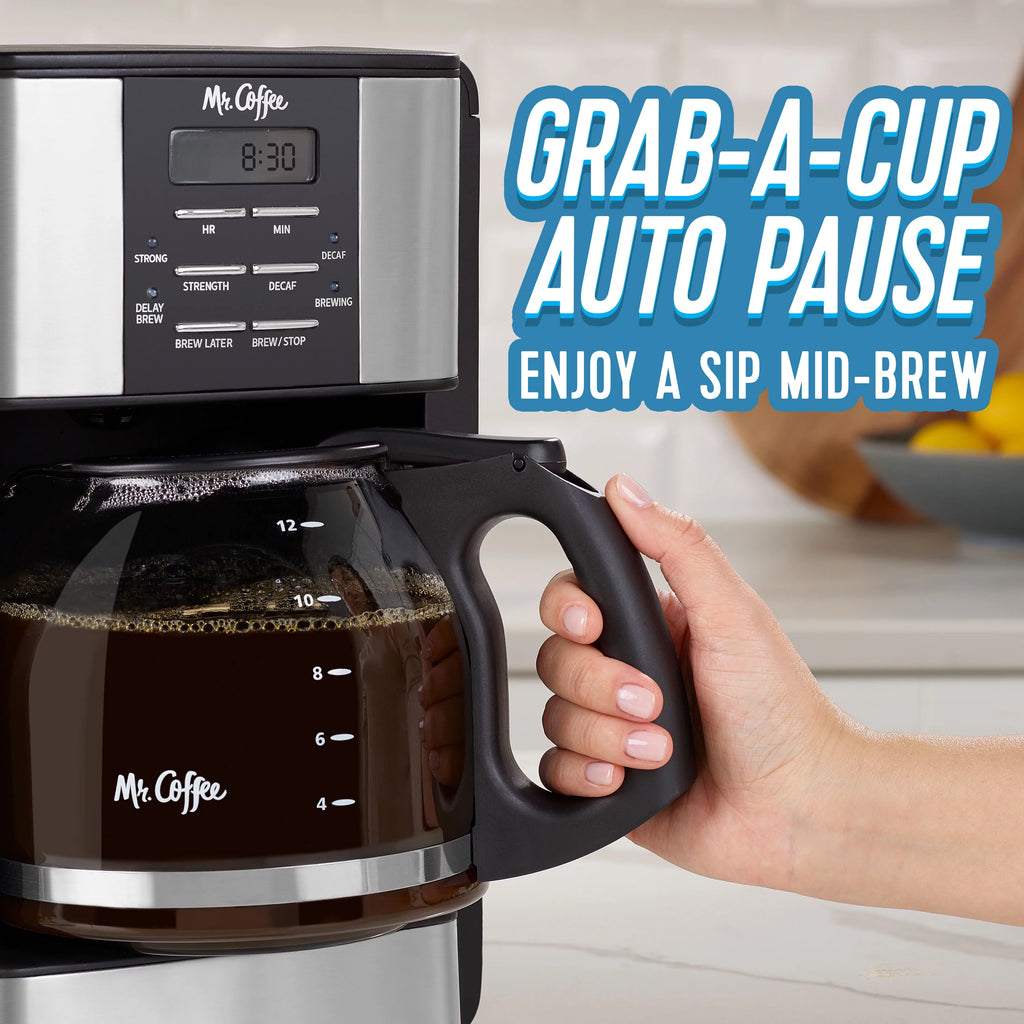12 Cup Coffee Maker with Decaf Function A857