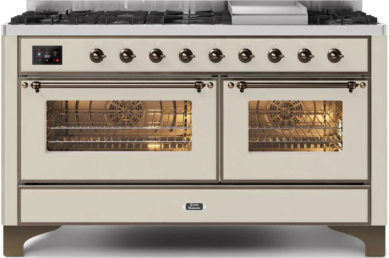 Antique White Dual Fuel Propane Gas Range J28789