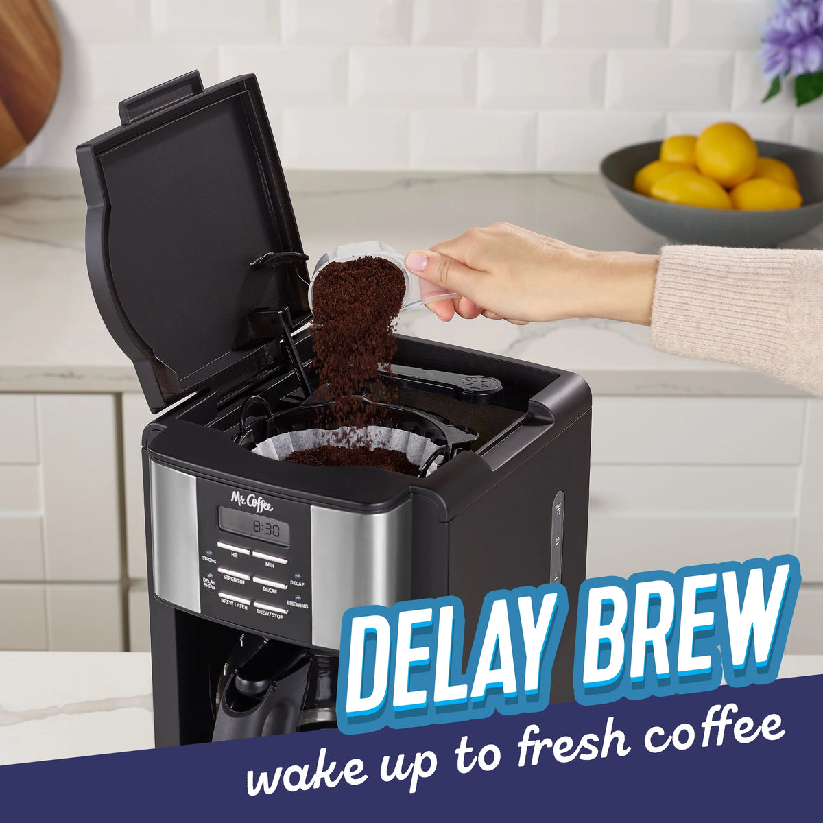 12 Cup Coffee Maker with Decaf Function A857
