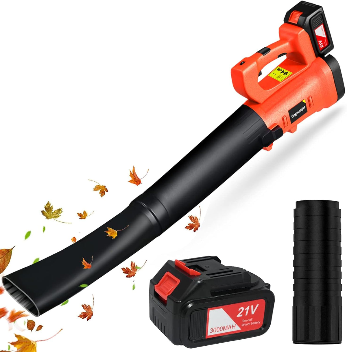 Cordless 400 CFM 150 MPH Electric Leaf Blower with Battery & Charger F2113