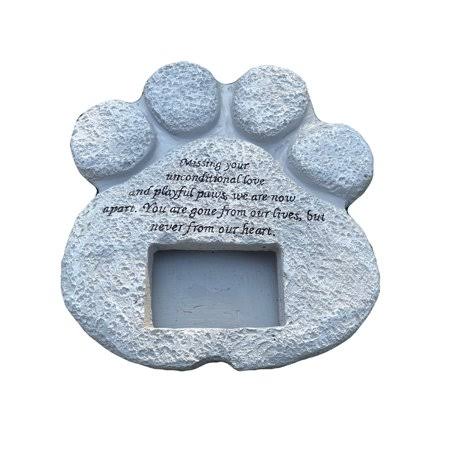 Paw Shaped Pet Memorial Stone, Size: 20 J923774