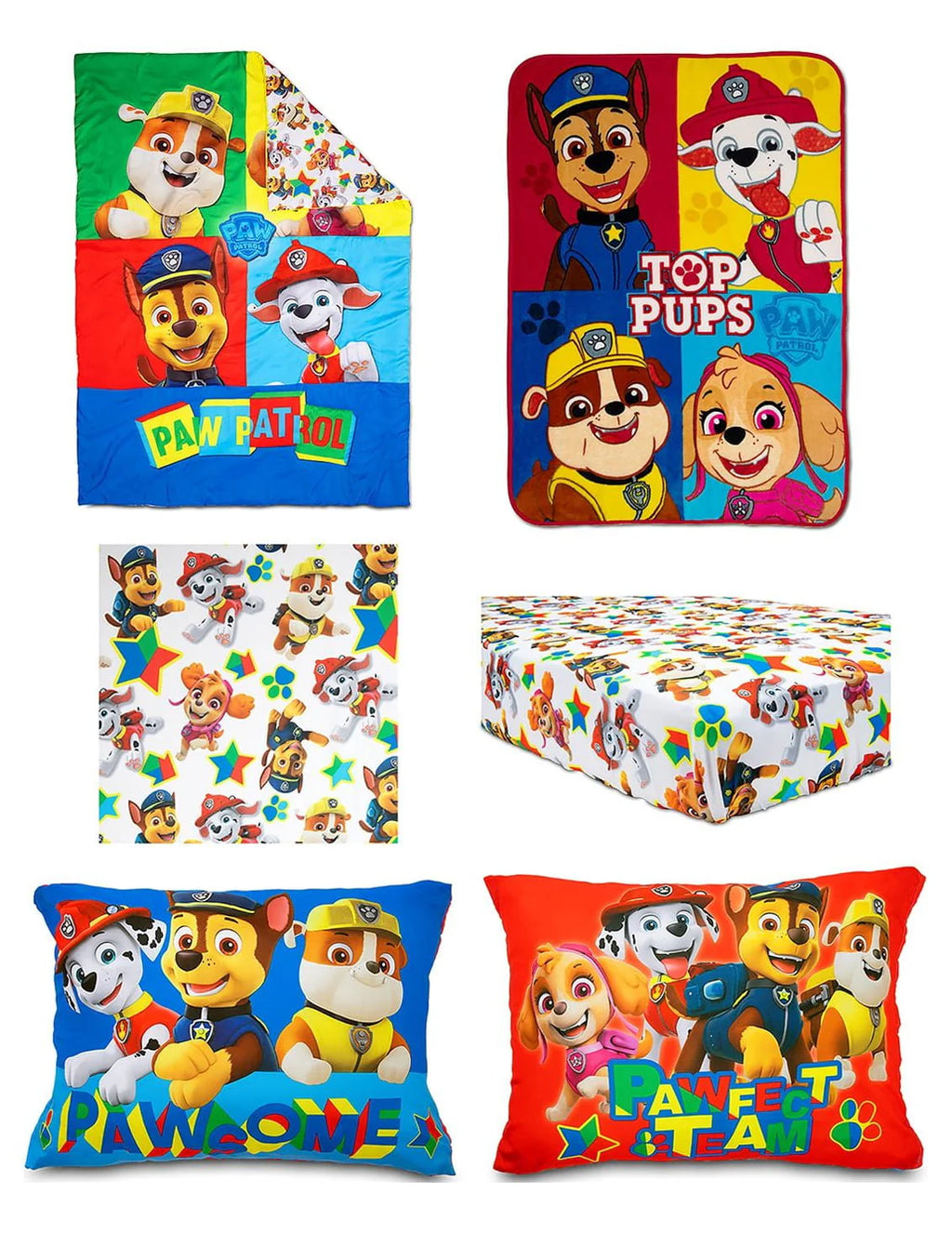 Blue 5-Piece Toddler Bedding Set & Blanket U52752