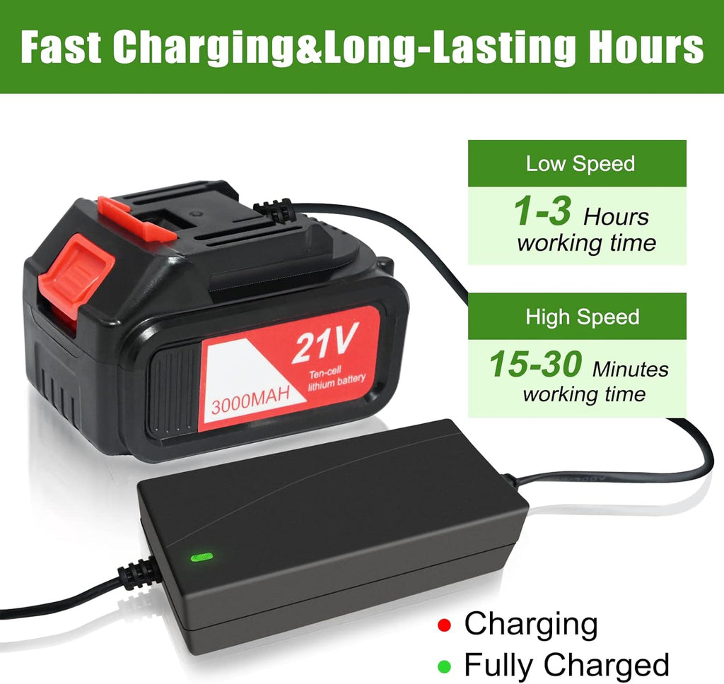 Cordless 400 CFM 150 MPH Electric Leaf Blower with Battery & Charger F2113
