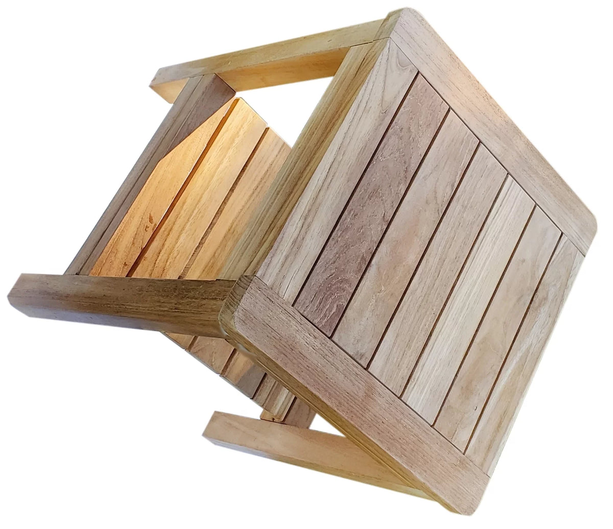 Teak Wood Shower Seat Outdoor Bench I45118