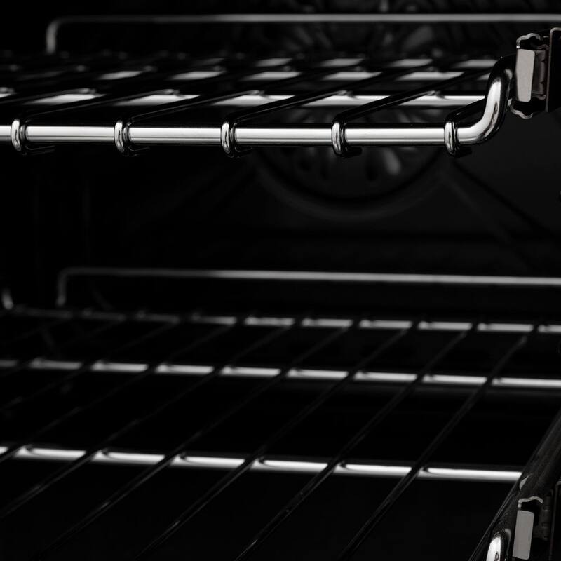 9 Burner Double Oven Dual Fuel Range with Black Matte Door I509847