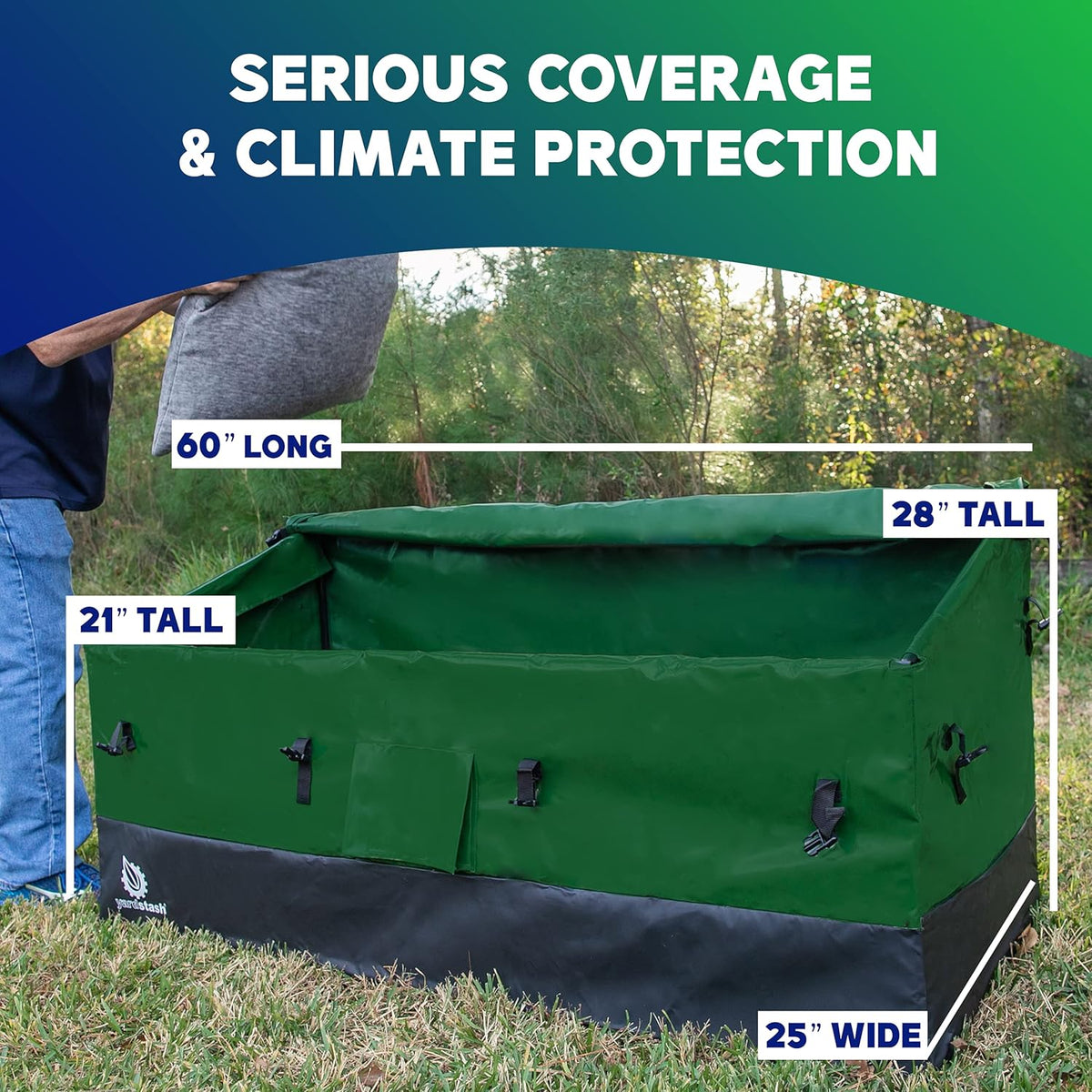 Green Waterproof Outdoor Storage Box K638
